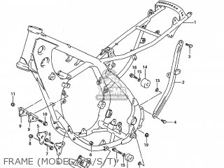 FRAME (MODEL P/R/S/T) - RMX250 1991 (M) USA (E03)