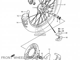 FRONT WHEEL (MODEL K/L) - RMX250 1991 (M) USA (E03)