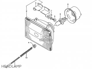 HEADLAMP - RMX250 1991 (M) USA (E03)