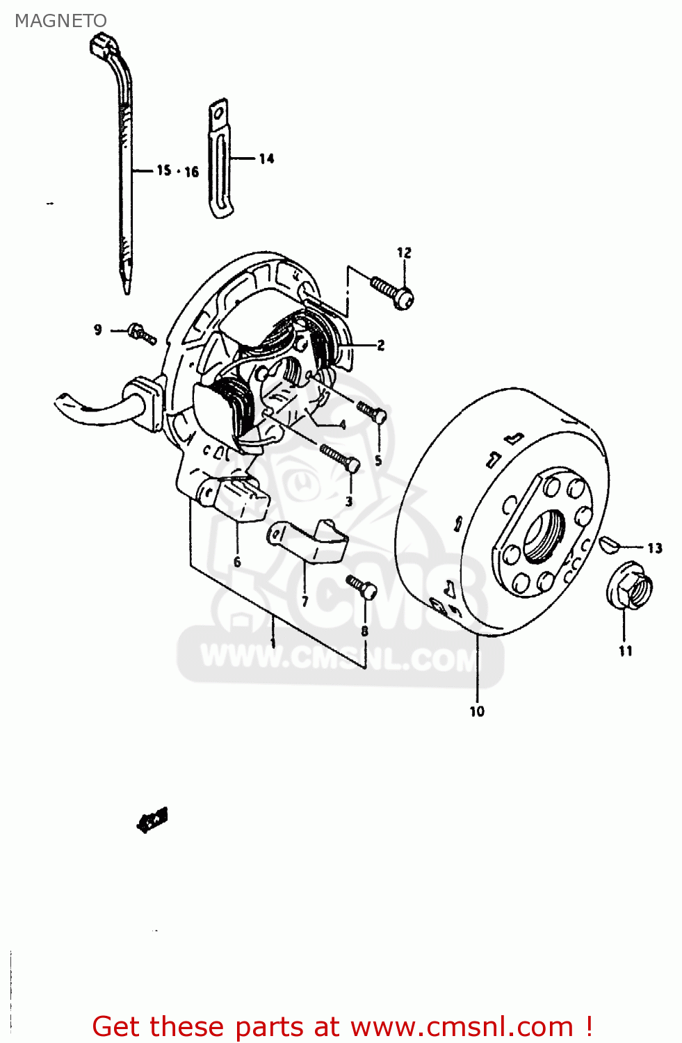 MAGNETO RMX250 1992 (N) GENERAL (E01)