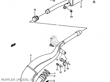 MUFFLER (MODEL S) - RMX250 1992 (N) GENERAL (E01)