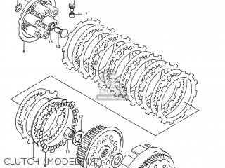 CLUTCH (MODEL N/P) - RMX250 1992 (N) USA (E03)