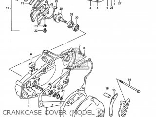 CRANKCASE COVER (MODEL K) - RMX250 1992 (N) USA (E03)
