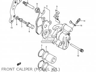 FRONT CALIPER (MODEL K/L) - RMX250 1992 (N) USA (E03)