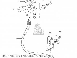 TRIP METER (MODEL M/N/P/R/S) - RMX250 1993 (N) USA (E03)