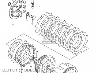 CLUTCH (MODEL R/S/T) - RMX250 1995 (S) USA (E03)