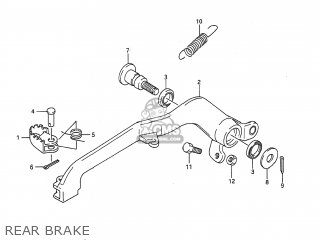 REAR BRAKE - RMX250 1995 (S) USA (E03)