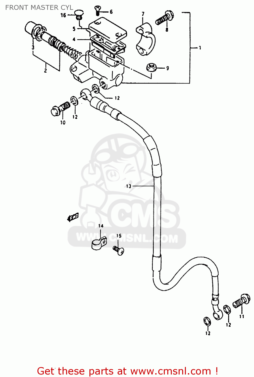FRONT MASTER CYL RMX250 1996 (T) GENEREAL (E01)