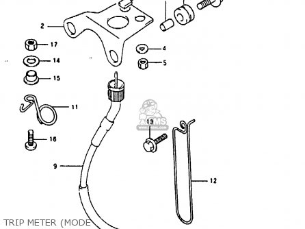 TRIP METER (MODE - RMX250 1996 (T) GENEREAL (E01)