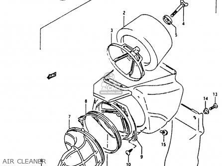 AIR CLEANER - RMX250 1996 (T) GENEREAL (E01)