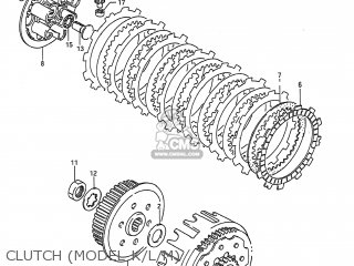 CLUTCH (MODEL K/L/M) - RMX250 1996 (T) USA (E03)