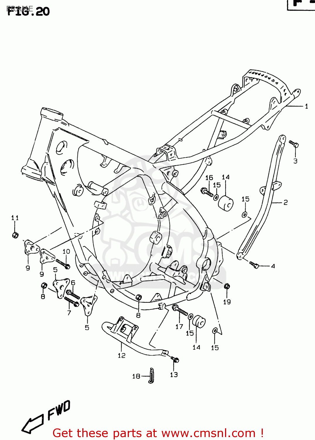 FRAME RMX250 1997 (V) GENERAL (E01)