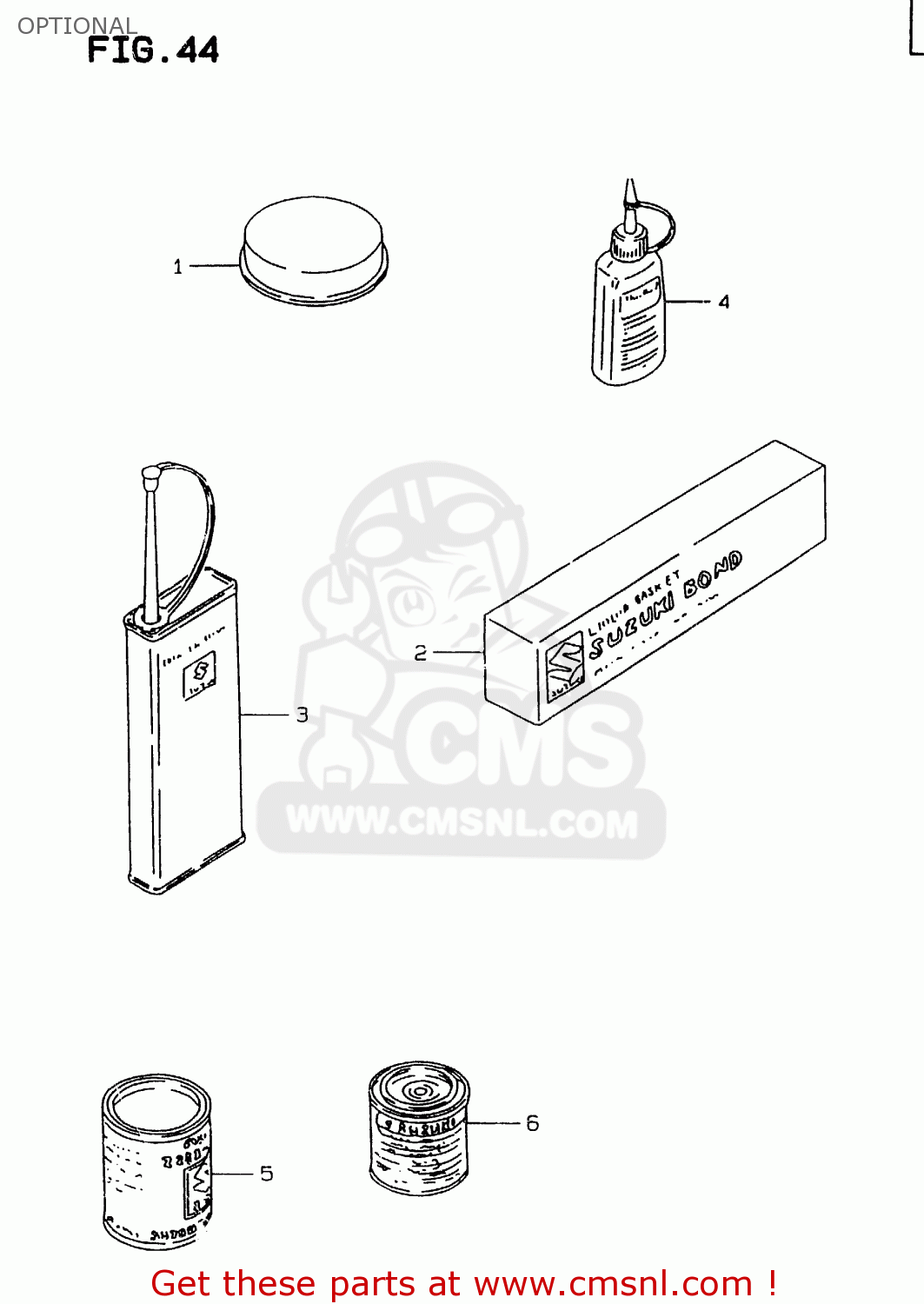 OPTIONAL RMX250 1997 (V) GENERAL (E01)