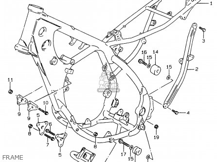 FRAME - RMX250 1997 (V) GENERAL (E01)
