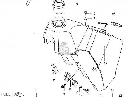 FUEL TANK - RMX250 1997 (V) GENERAL (E01)
