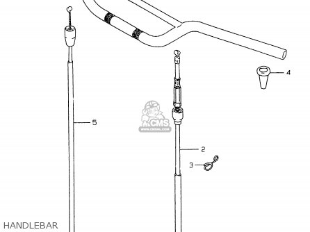HANDLEBAR - RMX250 1997 (V) GENERAL (E01)