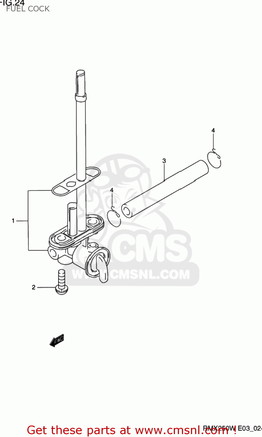 FUEL COCK RMX250 1997 (V) USA (E03)