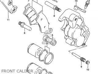 FRONT CALIPER - RMX250 1997 (V) USA (E03)