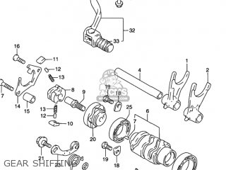 GEAR SHIFTING - RMX250 1997 (V) USA (E03)