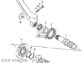 KICK STARTER - RMX250 1997 (V) USA (E03)