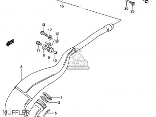 MUFFLER - RMX250 1997 (V) USA (E03)