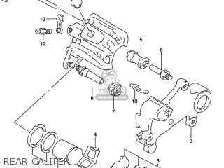 REAR CALIPER - RMX250 1997 (V) USA (E03)