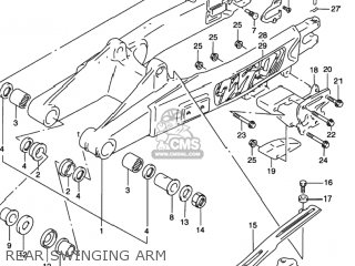 REAR SWINGING ARM - RMX250 1997 (V) USA (E03)