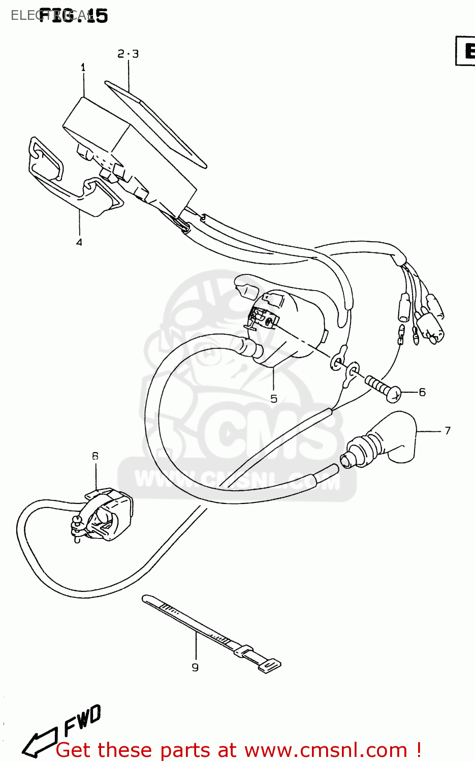 ELECTRICAL RMX250 1998 (W) GENERAL (E01)