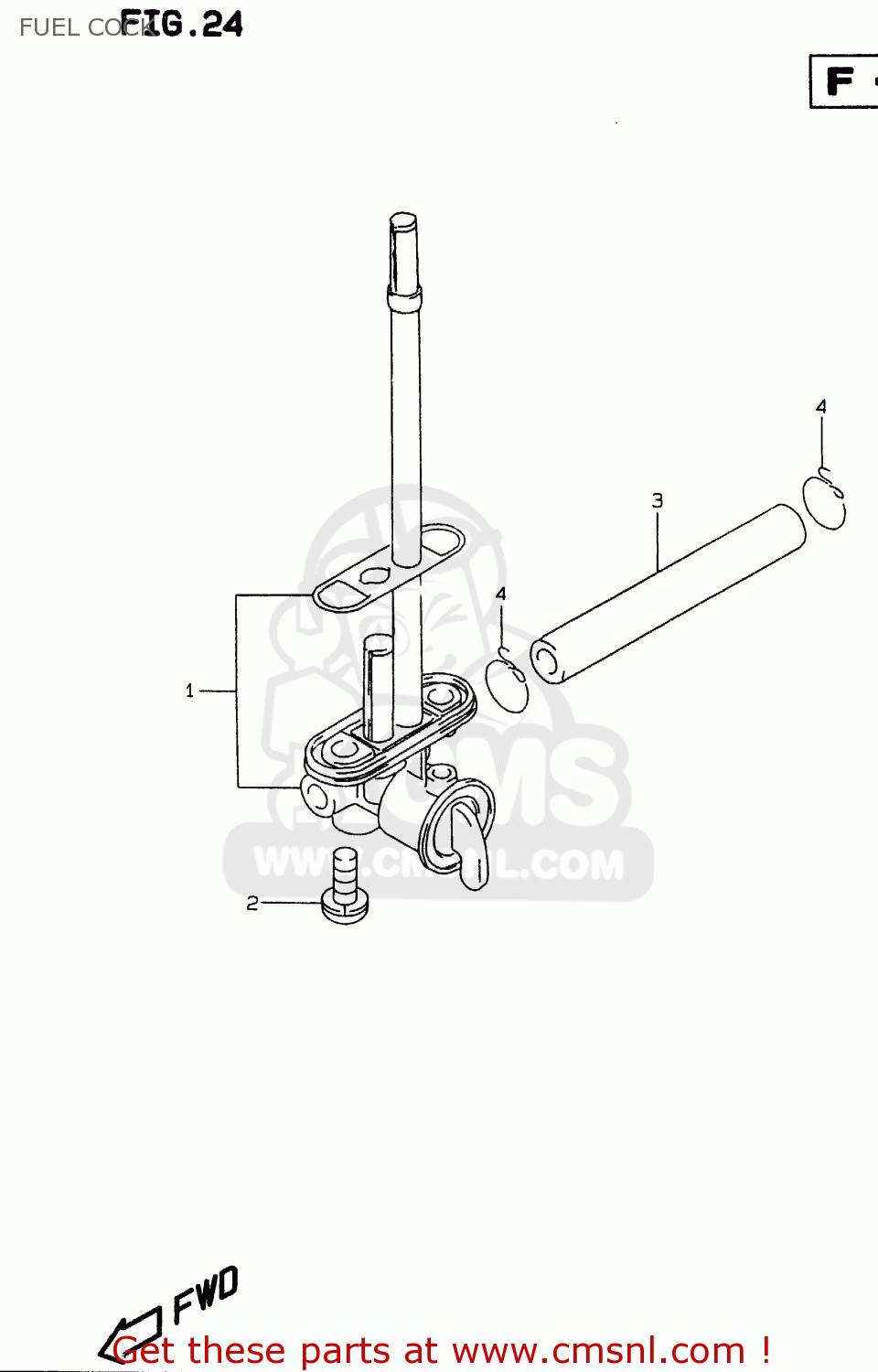 FUEL COCK RMX250 1998 (W) GENERAL (E01)