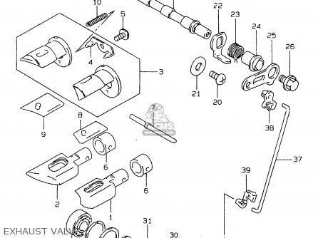 EXHAUST VALVE - RMX250 1998 (W) GENERAL (E01)