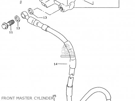 FRONT MASTER CYLINDER - RMX250 1998 (W) GENERAL (E01)