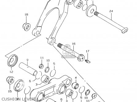 CUSHION LEVER - RMX250 1998 (W) GENERAL (E01)