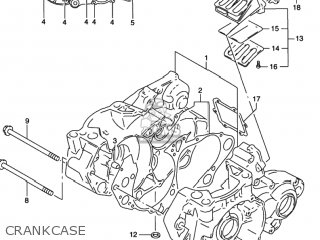CRANKCASE - RMX250 1998 (W) USA (E03)