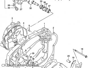 CRANKCASE COVER - RMX250 1998 (W) USA (E03)