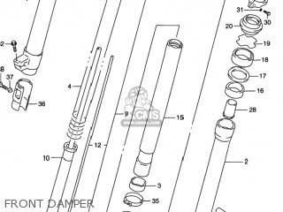 FRONT DAMPER - RMX250 1998 (W) USA (E03)