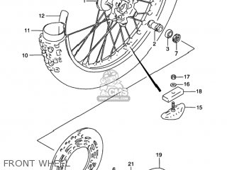 FRONT WHEEL - RMX250 1998 (W) USA (E03)