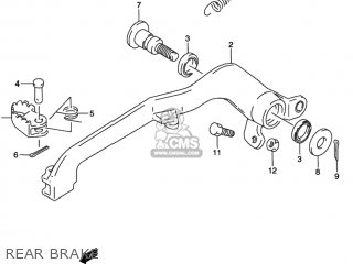 REAR BRAKE - RMX250 1998 (W) USA (E03)