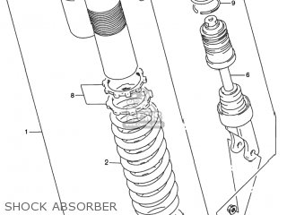 SHOCK ABSORBER - RMX250 1998 (W) USA (E03)