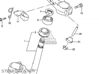 STEERING STEM - RMX250 1998 (W) USA (E03)