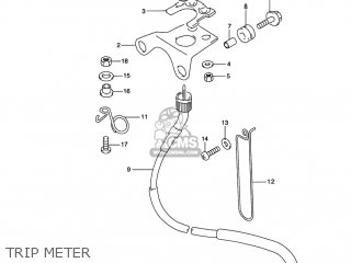 TRIP METER - RMX250 1998 (W) USA (E03)