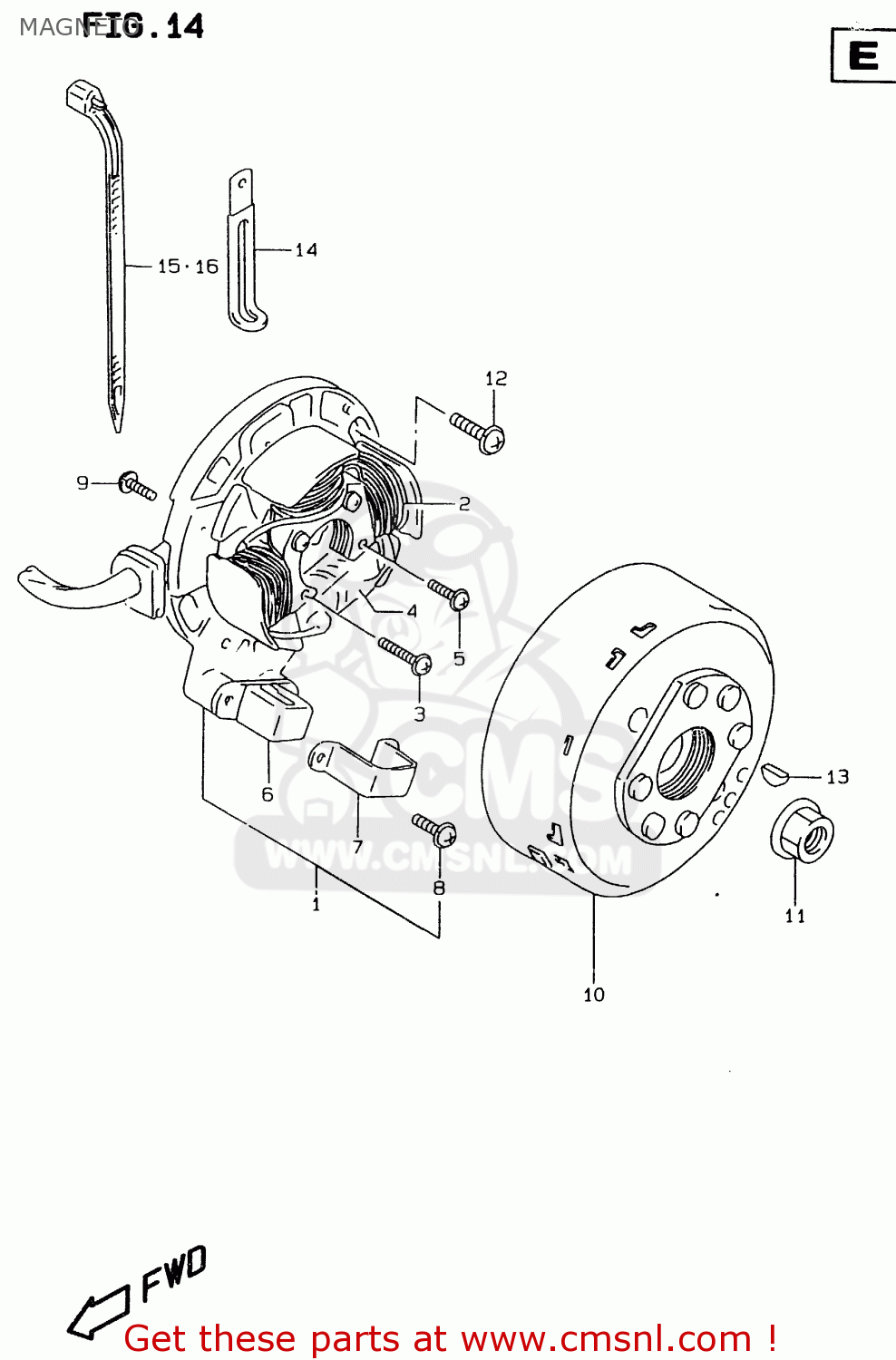 MAGNETO RMX250 1999 (X)