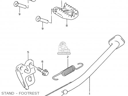 STAND - FOOTREST - RMX250 1999 (X)