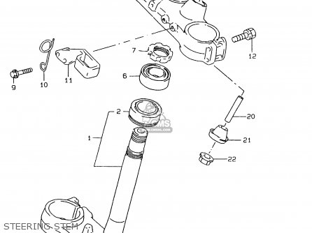 STEERING STEM - RMX250 1999 (X)