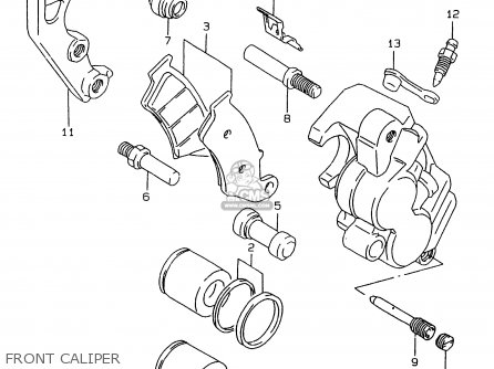 FRONT CALIPER - RMX250 1999 (X)