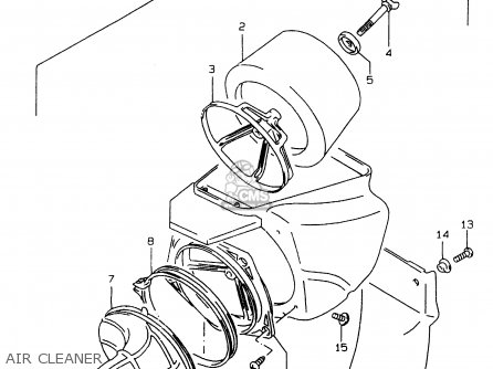 AIR CLEANER - RMX250 1999 (X)