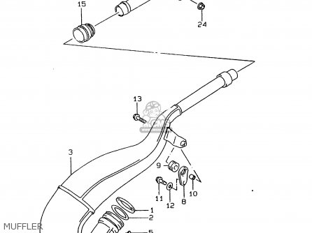 MUFFLER - RMX250 1999 (X)