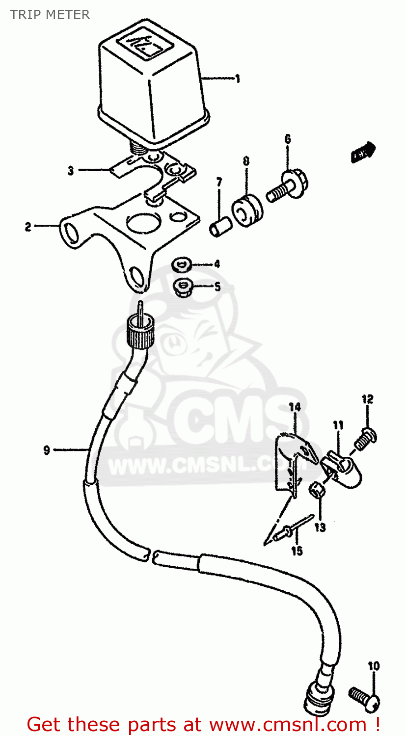TRIP METER RMX250R 1993 (P) GENERAL (E01)