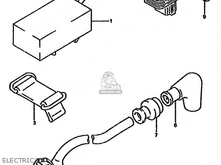ELECTRICAL - RMX250R 1993 (P) GENERAL (E01)