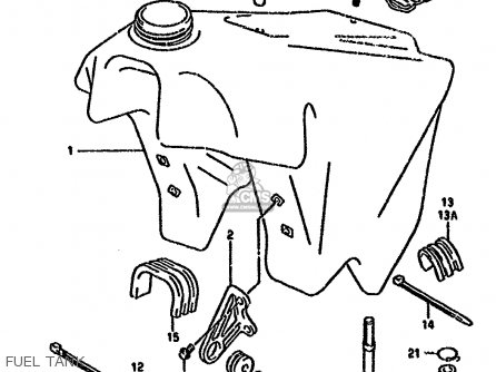 FUEL TANK - RMX250R 1993 (P) GENERAL (E01)