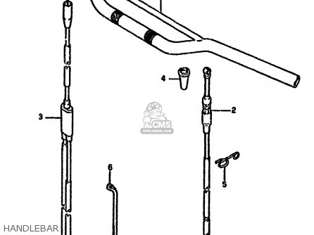 HANDLEBAR - RMX250R 1993 (P) GENERAL (E01)